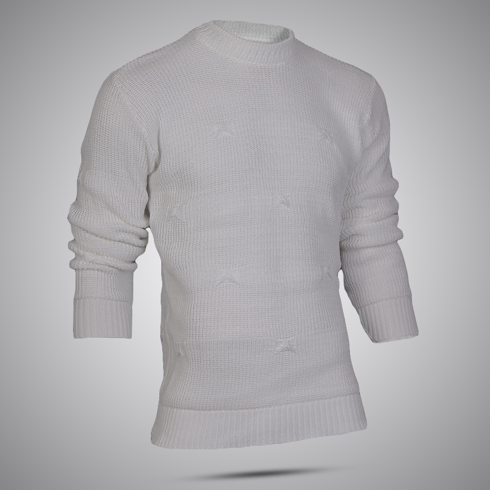 بافت طرح پروانه ای سفید